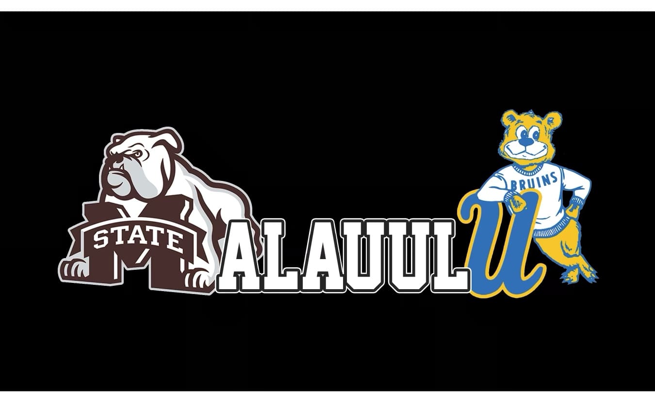 The Malau‘ulu family had custom shirts made to commemorate the day sisters Chloe (Mississippi State) and Thessa (UCLA) faced off in a memorable NCAA matchup. (Photo courtesy of the Malau‘ulu family)