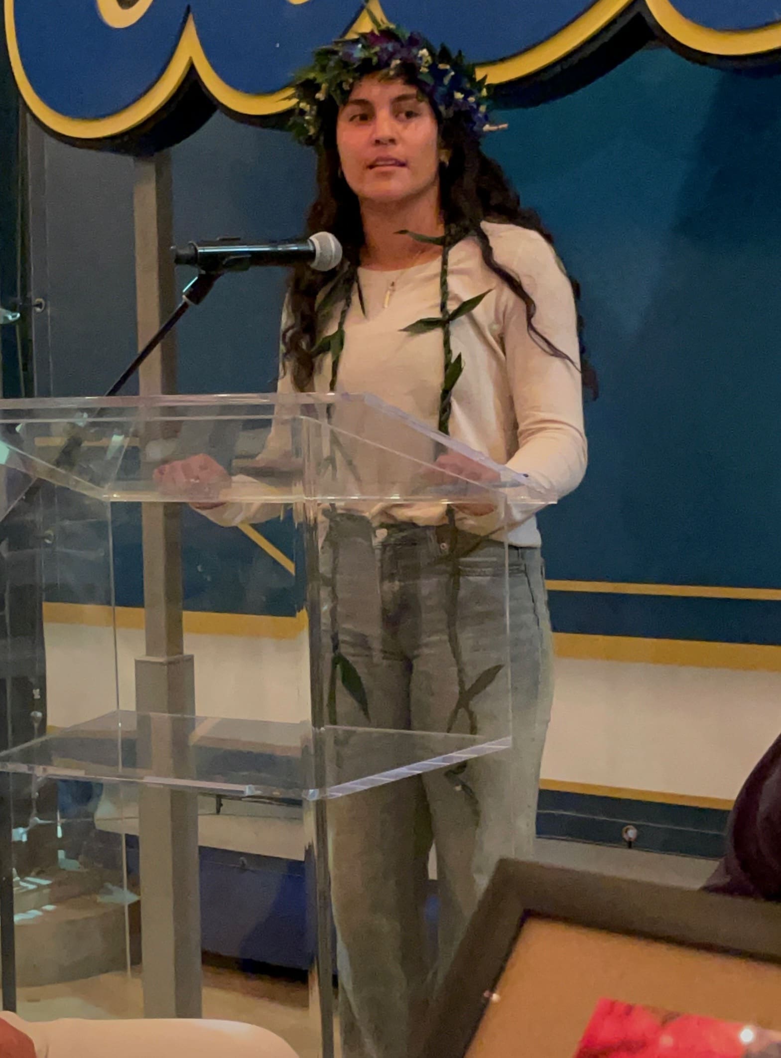 Thessa Malau’ulu at the UCLA softball banquet after Senior Day 2024. (Photo courtesy of the Malau’ulu family)