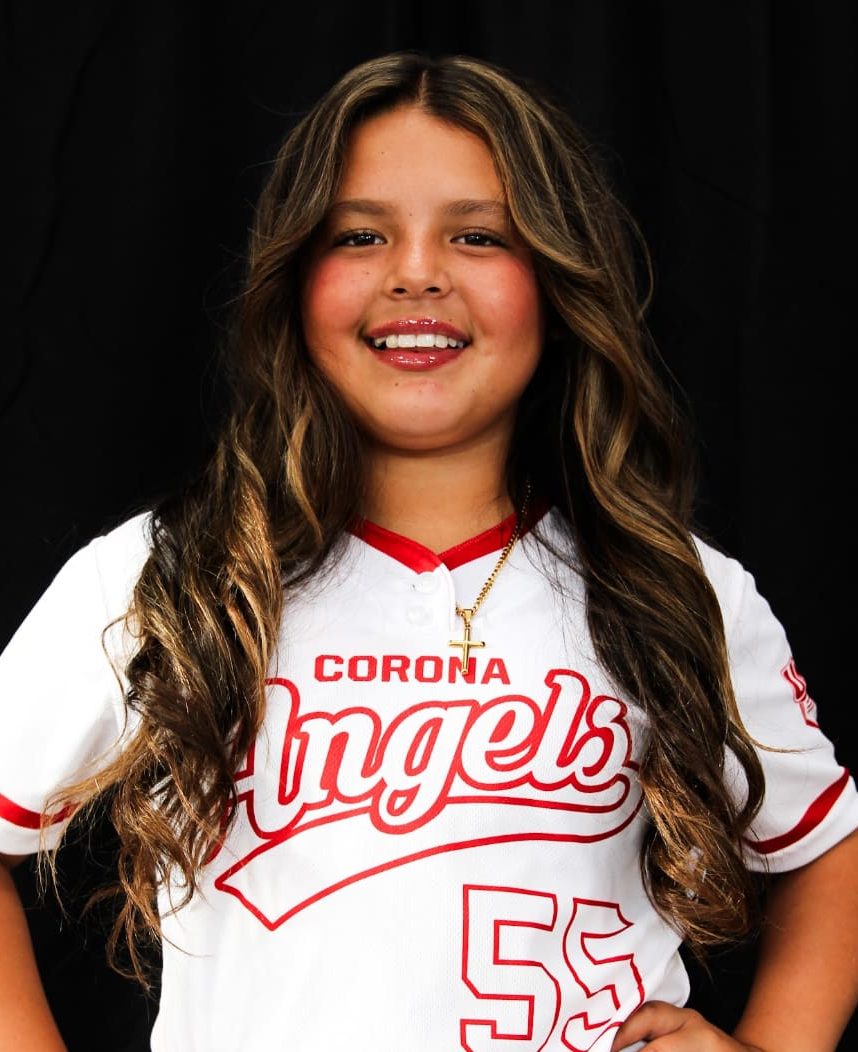 Chanell Estrada of Corona Angels 10U poses in uniform.